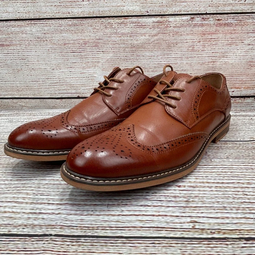 Temeshu Men's Dress Shoes Casual‎ Oxford Shoes Business Formal Shoes Size 12